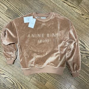 Anine Bing Sport Evan Sweatshirt in Taupe